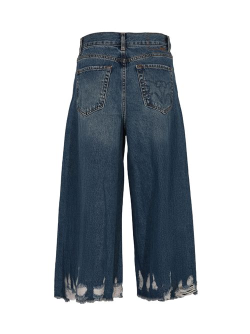 Jeans bermuda lungo Burkina con orlo distressed PINKO | 104646 A2RUPJV